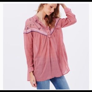 Free People Hearts and Colors Blouse